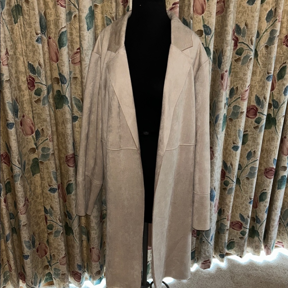 Women's Cream Suede Coat